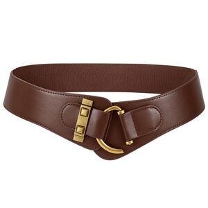 4681 Women's Vintage Stretchy Waist Belt Elastic Wide Waistband